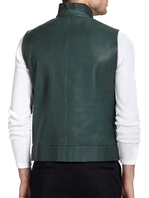 fendi leather vest